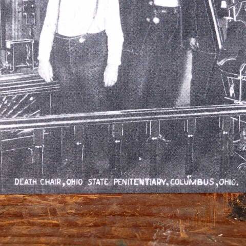 #45667 Death Chair, Ohio Penitentiary Postcard image 3
