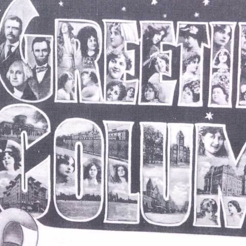 #45669 Greetings from Columbus Vintage Postcard image 3