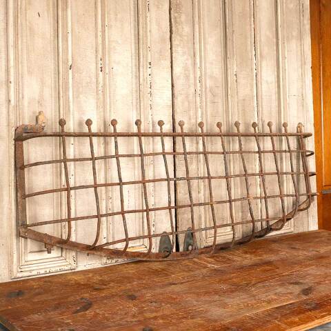 #45712 Antique Wrought Iron Window Grate Cover image 2