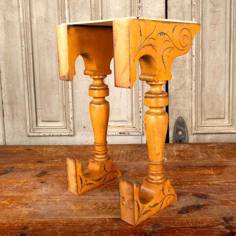 #45714 Pair of Carved Wood Piano / Organ Brackets image 4