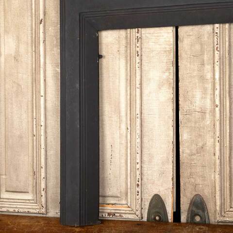 #45758 Salvaged Antique Cast Iron Fireplace Surround image 2