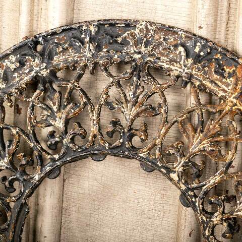 #45764 Salvaged Antique Cast Iron Heat Grate Cover image 2