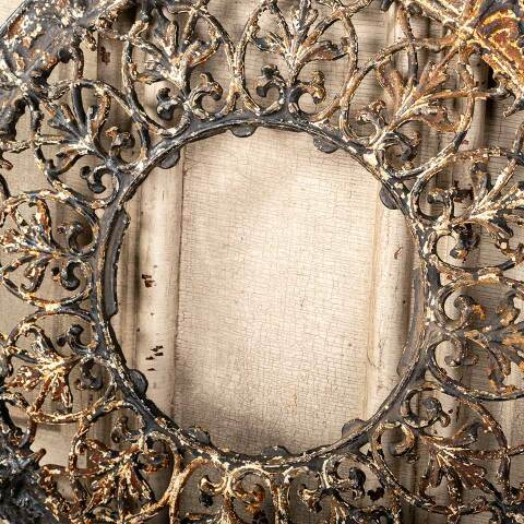 #45764 Salvaged Antique Cast Iron Heat Grate Cover image 4