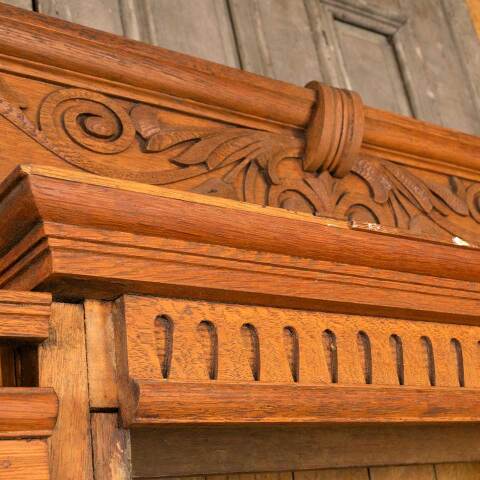 #45778 Antique Oak Cabinet image 5