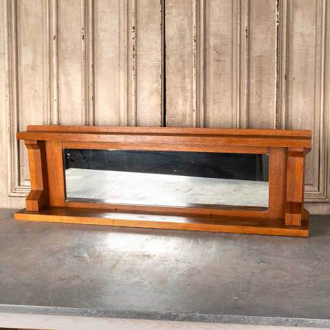 #45808 Antique Arts & Crafts Buffet Stand Mirror image 3