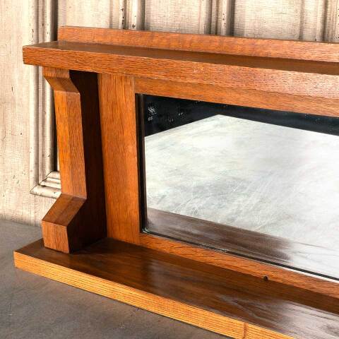 #45808 Antique Arts & Crafts Buffet Stand Mirror image 4