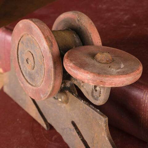 #45844 Antique Pocket Door Roller Hardware image 4