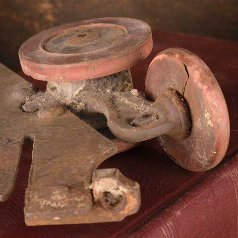 #45844 Antique Pocket Door Roller Hardware image 6