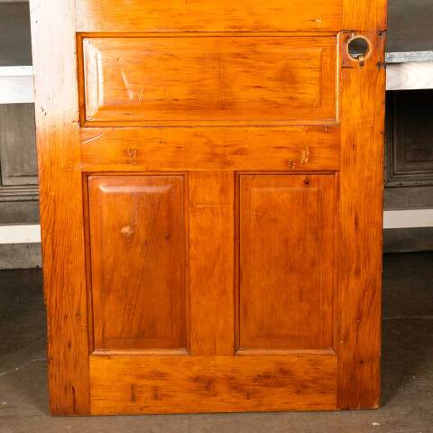 #45860 31x78 Antique 5 Panel Wood Interior Door image 3