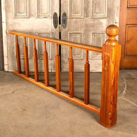 #45868 Antique Pine Balustrade Railing & Newel Post image 6