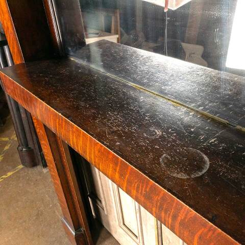 #45918 Salvaged Antique Oak Fireplace Mantel image 8