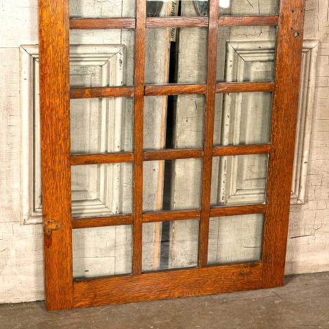 #45922 Antique Oak Divided Lite Cabinet Door image 3