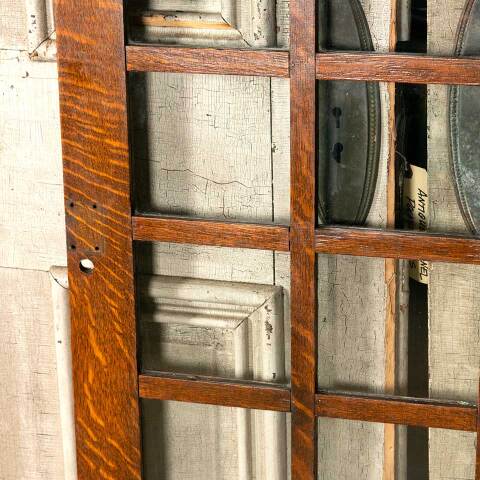 #45922 Antique Oak Divided Lite Cabinet Door image 6