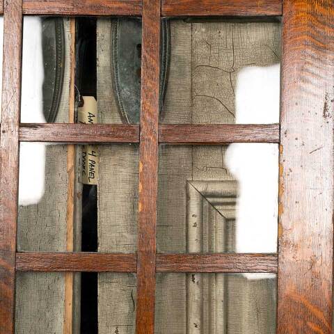 #45922 Antique Oak Divided Lite Cabinet Door image 7