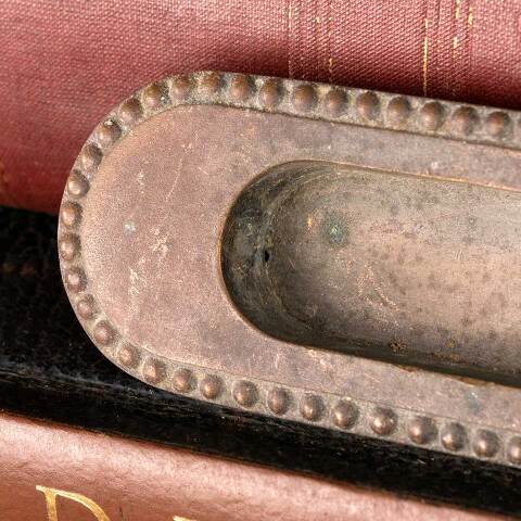 #45931 Antique Beaded Bronze Window Sash Lift image 2