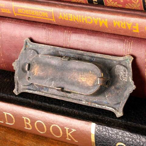 #45942 Antique Ornate Bronze Sash Window Lift image 5