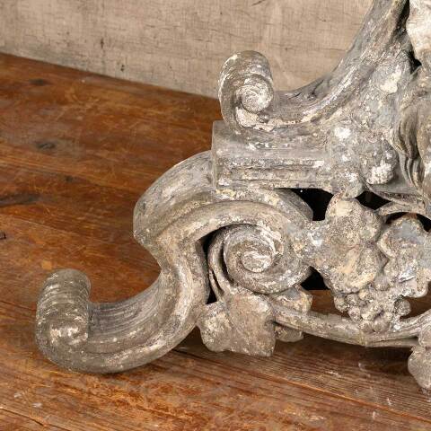 #45969 Antique Cast Metal Base with Lion Heads image 5