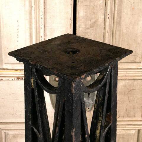 #45976 Antique Wrought Iron Exterior Lamp Base image 2