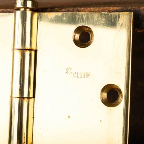 #45983 4 1/2" Brass Baldwin Acorn Finial Door Hinge image 4