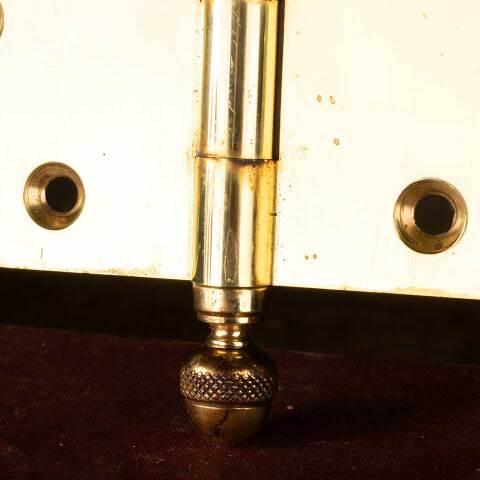 #45983 4 1/2" Brass Baldwin Acorn Finial Door Hinge image 5