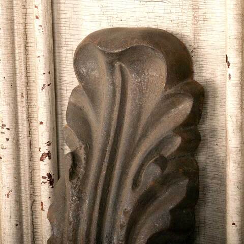#45995 Antique Cast Iron Acanthus Leaf Ornament image 6
