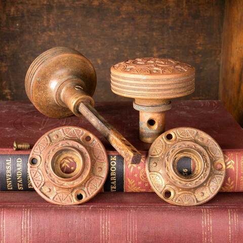 #46026 Antique Nimick & Brittan Doorknob Hardware image 5