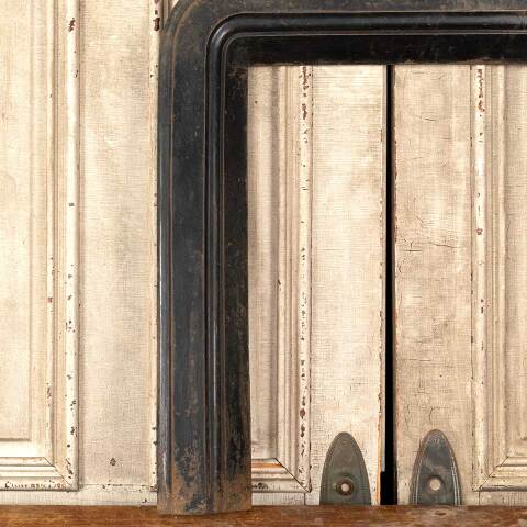 #46044 Salvaged Antique Cast Iron Fireplace Surround image 3