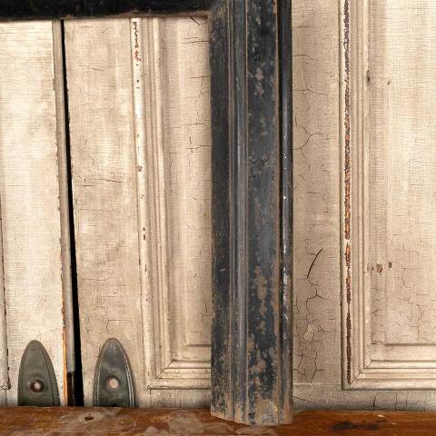 #46044 Salvaged Antique Cast Iron Fireplace Surround image 6