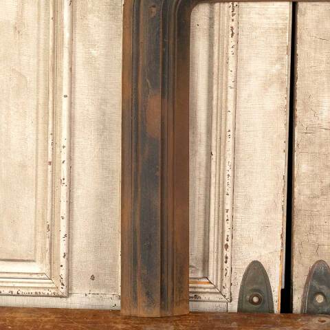 #46045 Salvaged Antique Cast Iron Fireplace Surround image 3