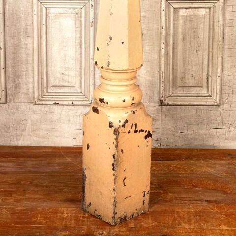 #46111 Salvaged Antique Wood Staircase Newel Post image 3