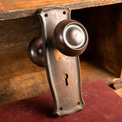 #46144 Antique Arts & Crafts Door Hardware Set image 2