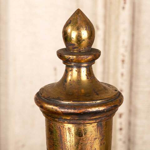 #46156 Antique Solid Brass Finial Artifact image 3