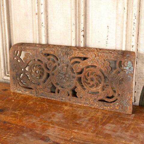 #46178 Antique Cast Iron Fireplace Ember Screen image 2