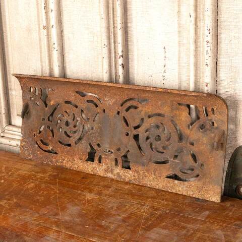 #46178 Antique Cast Iron Fireplace Ember Screen image 5