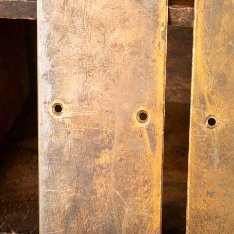 #46219 Antique Brass Door Push Plate Hardware image 5