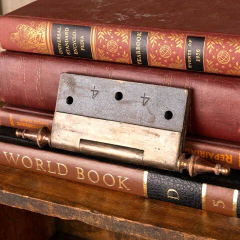 #46226 4" Antique Cast Metal Door Hinge Hardware image 5