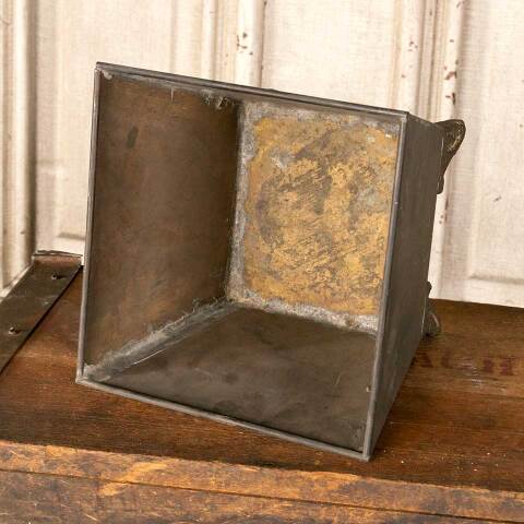 #46235 Vintage Ornate Brass Footed Planter Container image 5