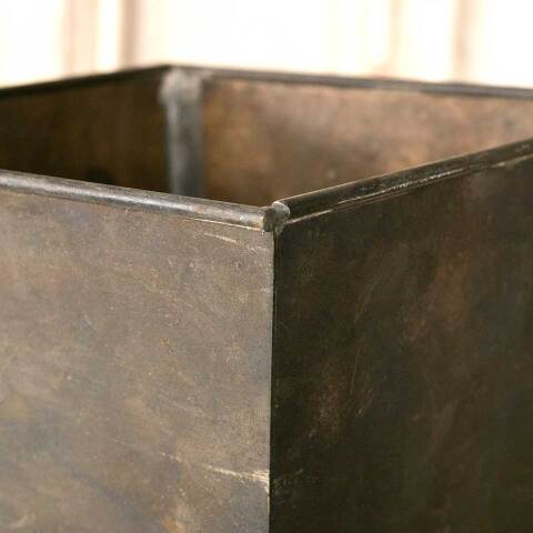 #46235 Vintage Ornate Brass Footed Planter Container image 6