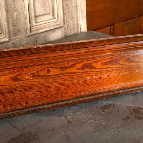 #46256 Salvaged Antique Pine Door/Window Header image 6