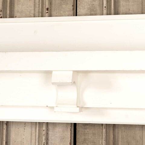 #46260 Antique Painted Wood Fireplace Mantel image 5