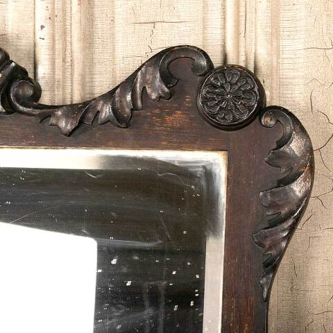 #46282 Antique Beveled Glass Mirror in Wood Frame image 4