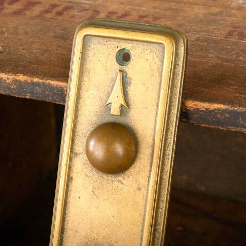 #46295 Antique Bronze Elevator Arrow Button Plate image 3