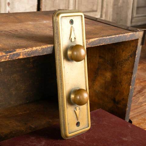 #46295 Antique Bronze Elevator Arrow Button Plate image 5