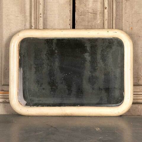 #46297 Antique Beveled Glass Mirror in Wood Frame image 2