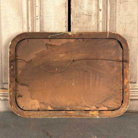 #46297 Antique Beveled Glass Mirror in Wood Frame image 8