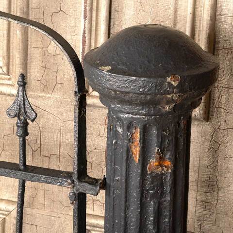 #46308 Antique Wrought Iron Garden Gate & Posts image 3