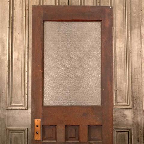 #46312 30x78 Antique Half Lite Wood Door image 5