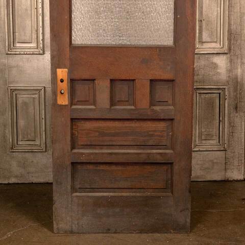 #46312 30x78 Antique Half Lite Wood Door image 6