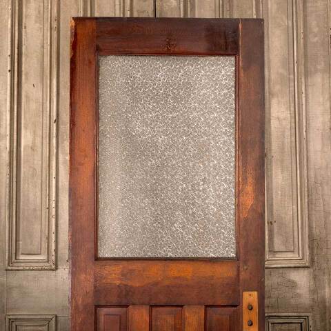 #46312 30x78 Antique Half Lite Wood Door image 2