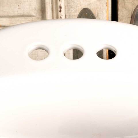 #46333 Porcelain Drop-in Bathroom Vanity Sink Bowl image 4